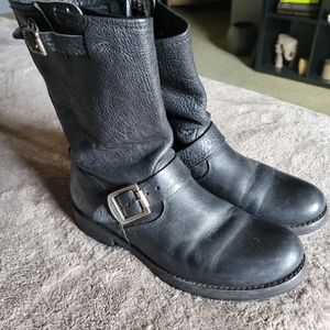 Frye black short veronica boots